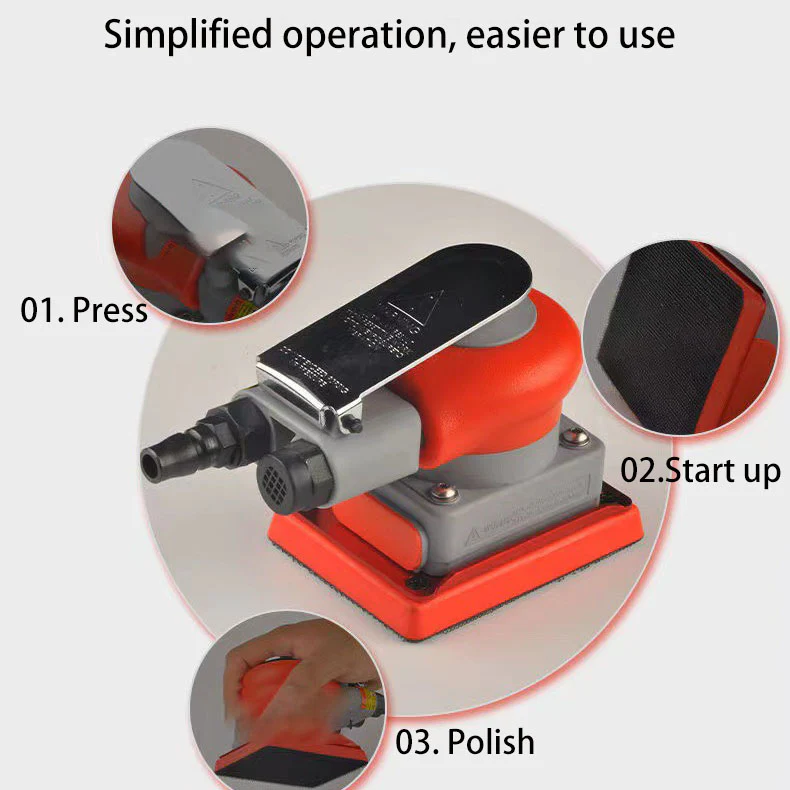 💥Factory Clearance Sale, Discounted Prices💥Square Pneumatic Grinder Flat Polishing Machine Mini Waxing Machine👇👇👇