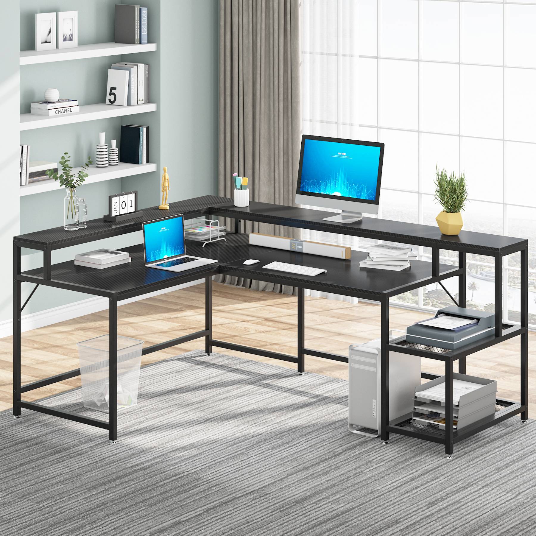 Reversible L-Shaped Desk, 69