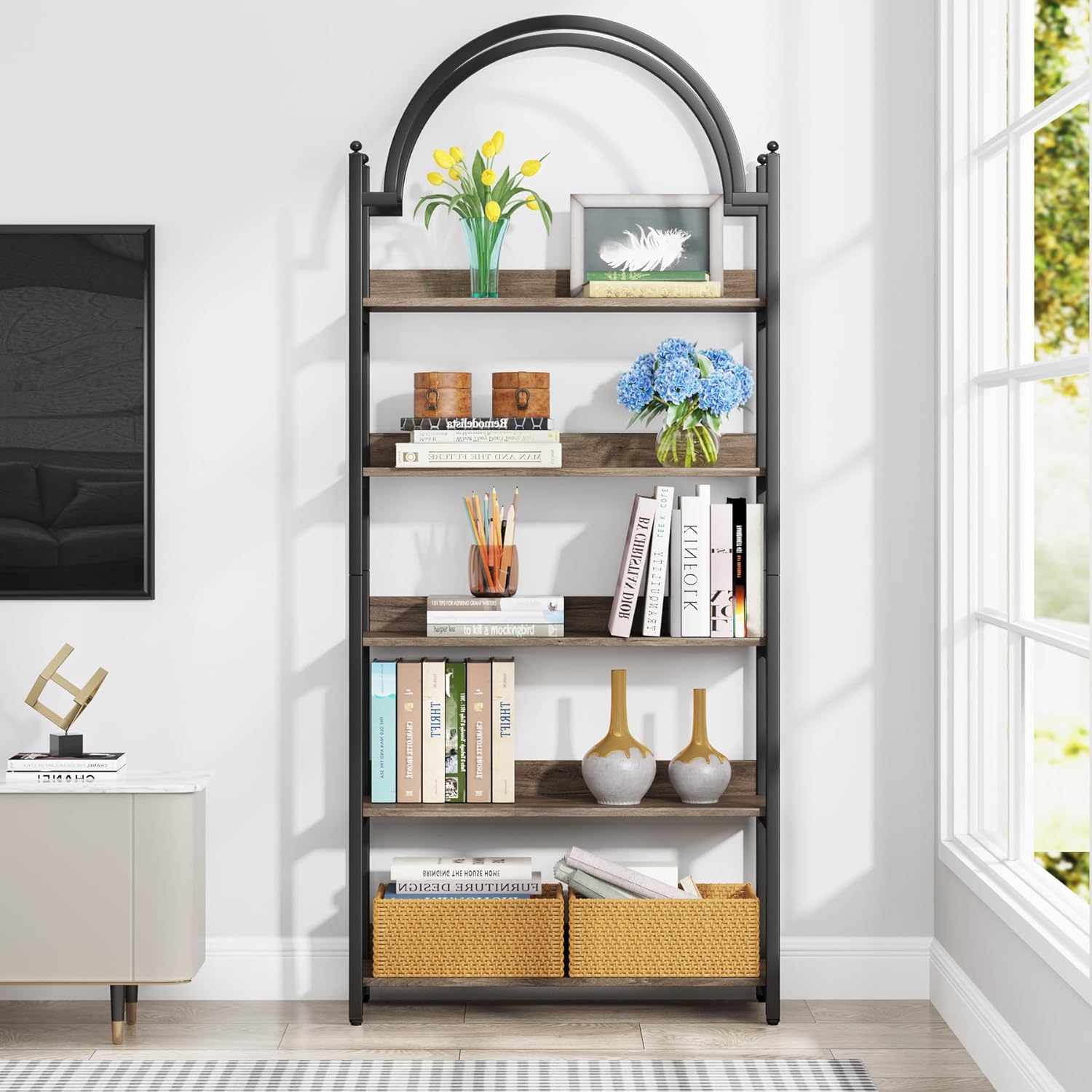 5-Shelf Bookshelf, 72.44