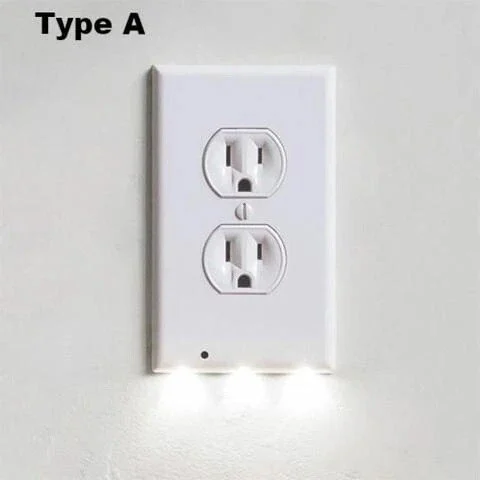 🔥 BIG SALE - 48% OFF🔥Outlet Wall Plate With Night Lights-No Batteries or Wires