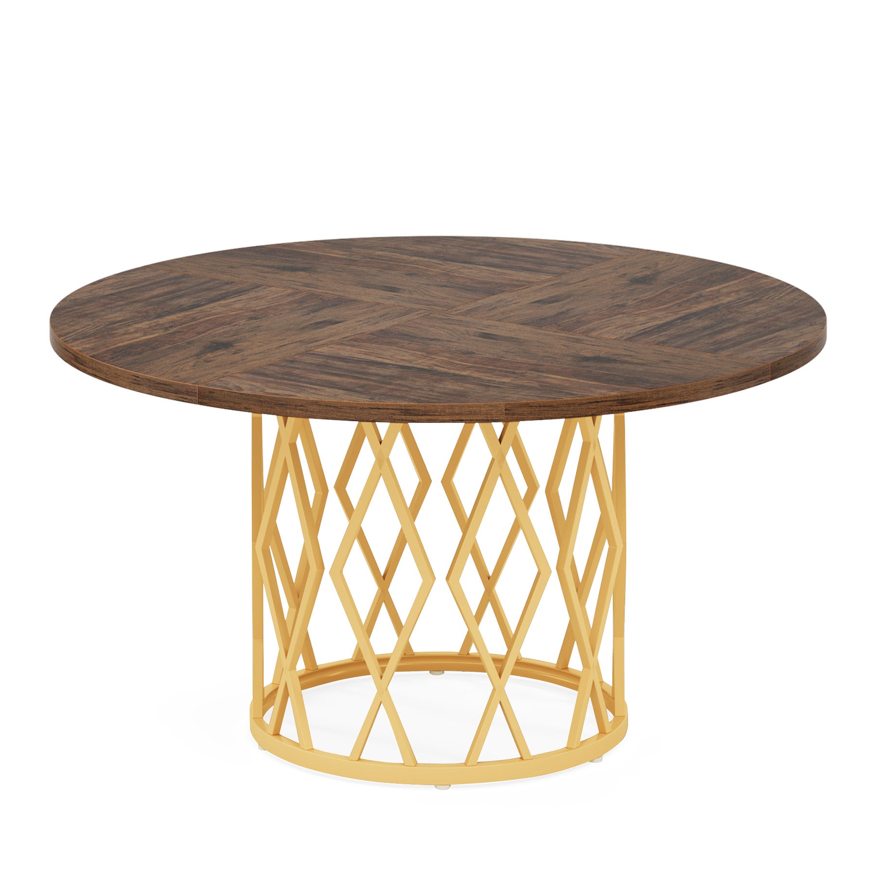 Round Dining Table for 4-6, 47.2