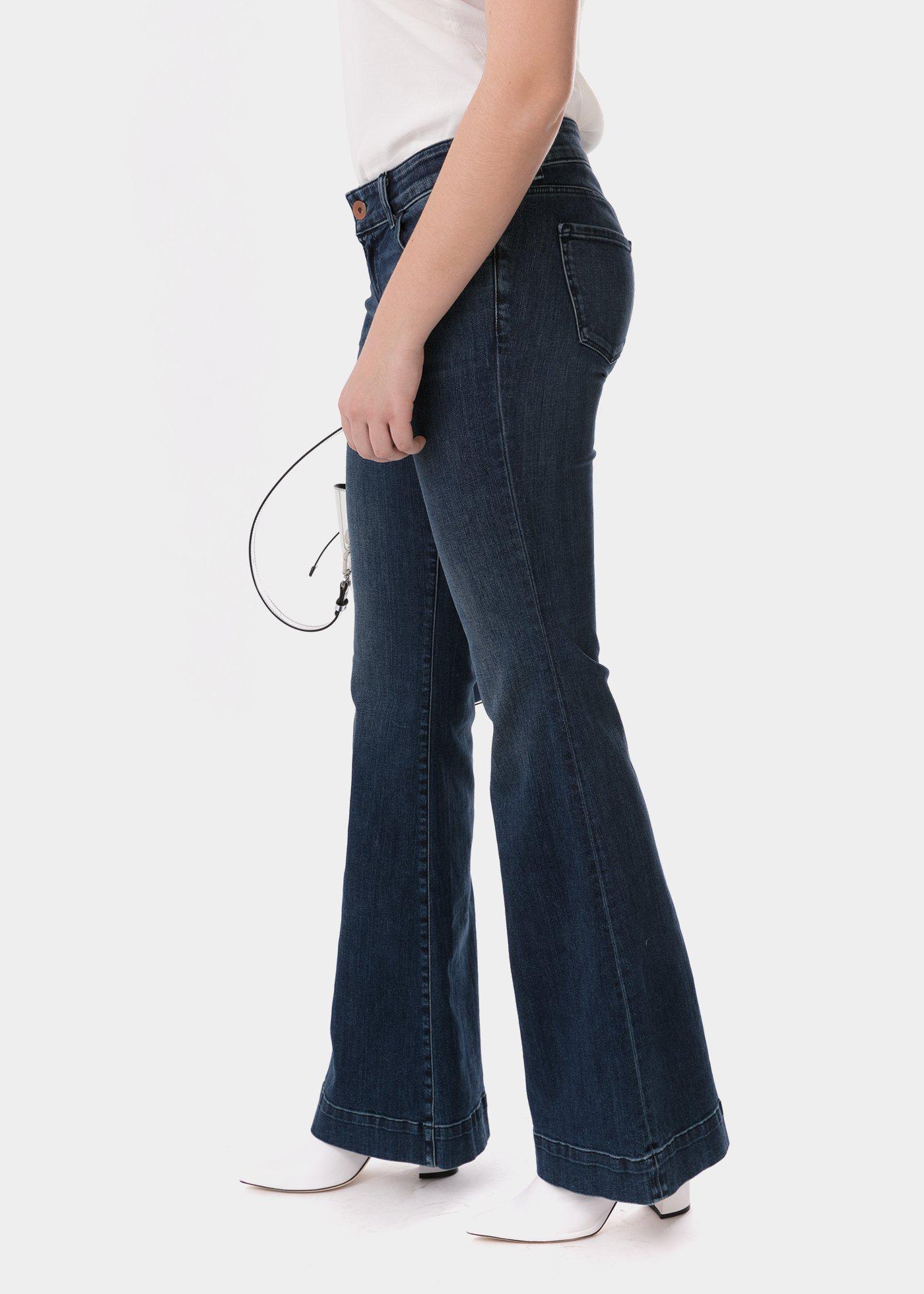 Jeans a zampa Lovestory blu