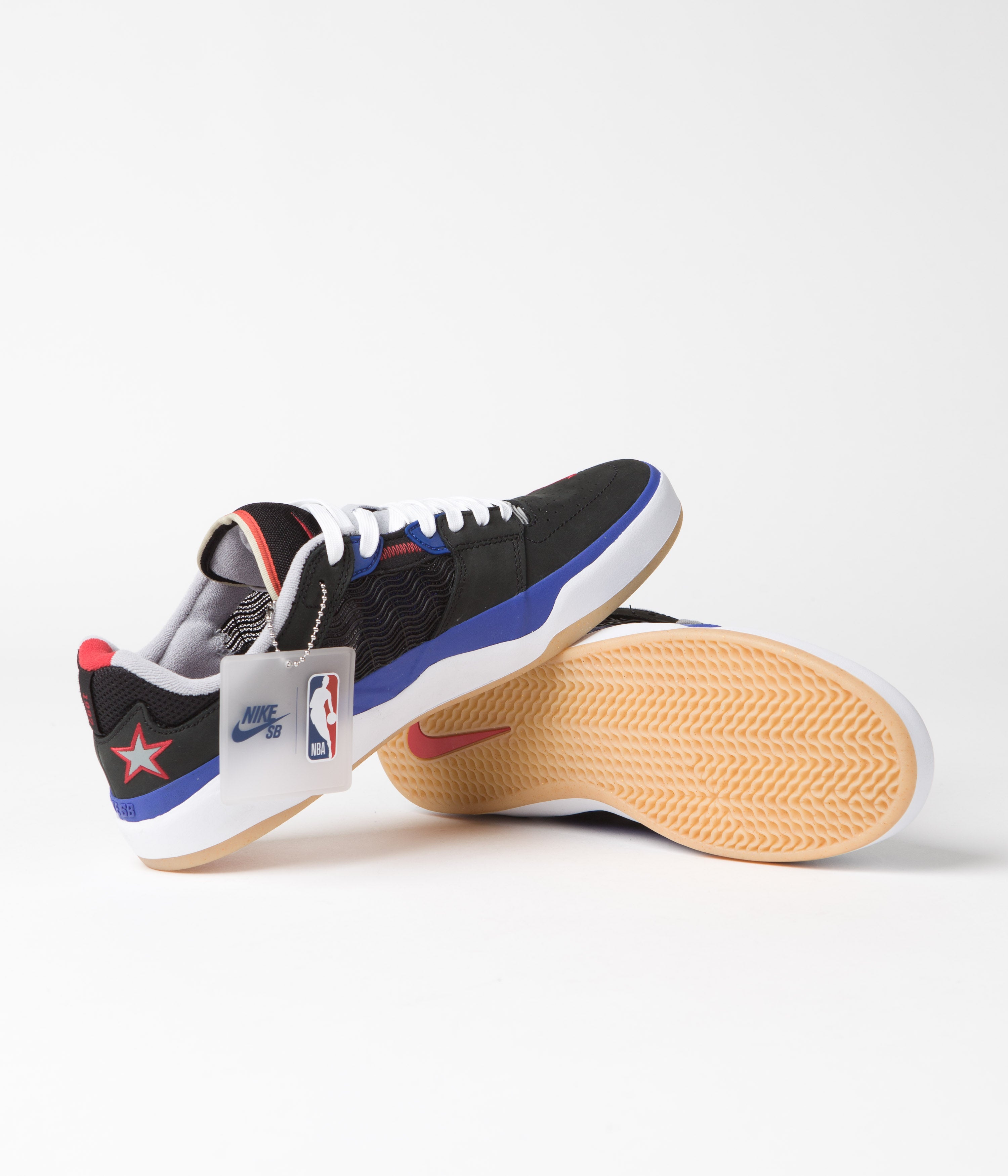 Nike SB Ishod Premium Shoes - Black / University Red - Hyper Royal