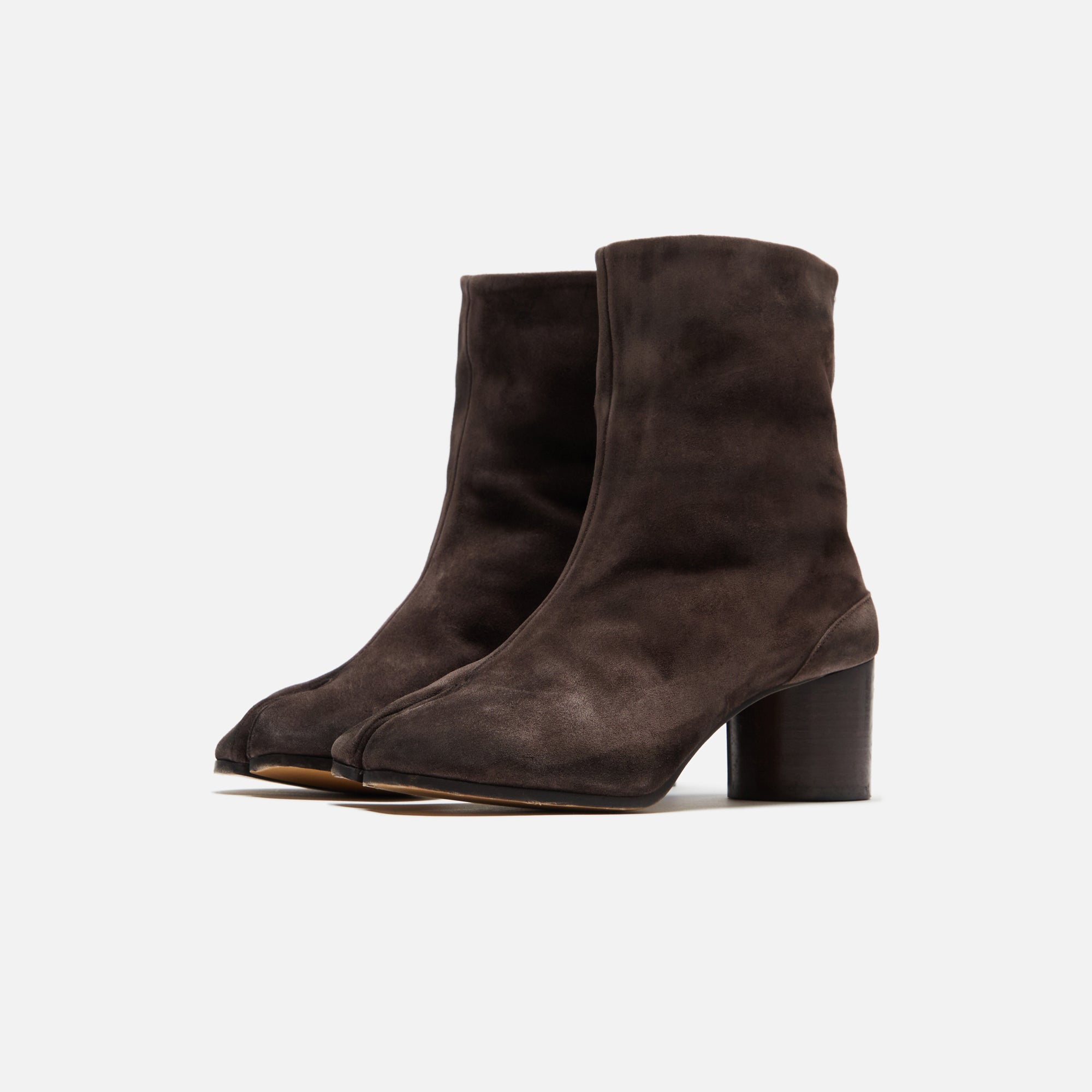 Margiela WMNS Tabi Ankle Boots H60 - Dark Brown Suede