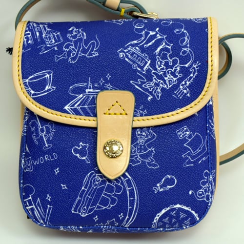 Disney Dooney and Bourke Bag - Disney World Blue Disneyana - Crossbody