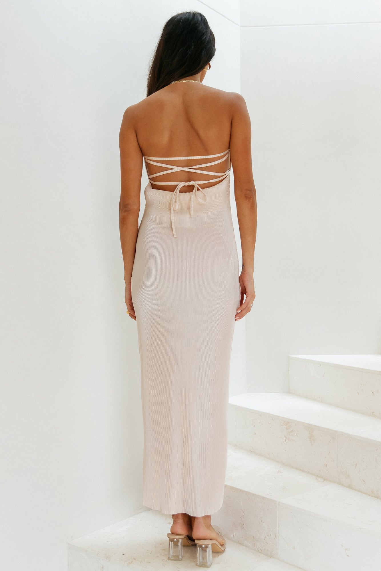 What You Need Maxi Dress Champagne