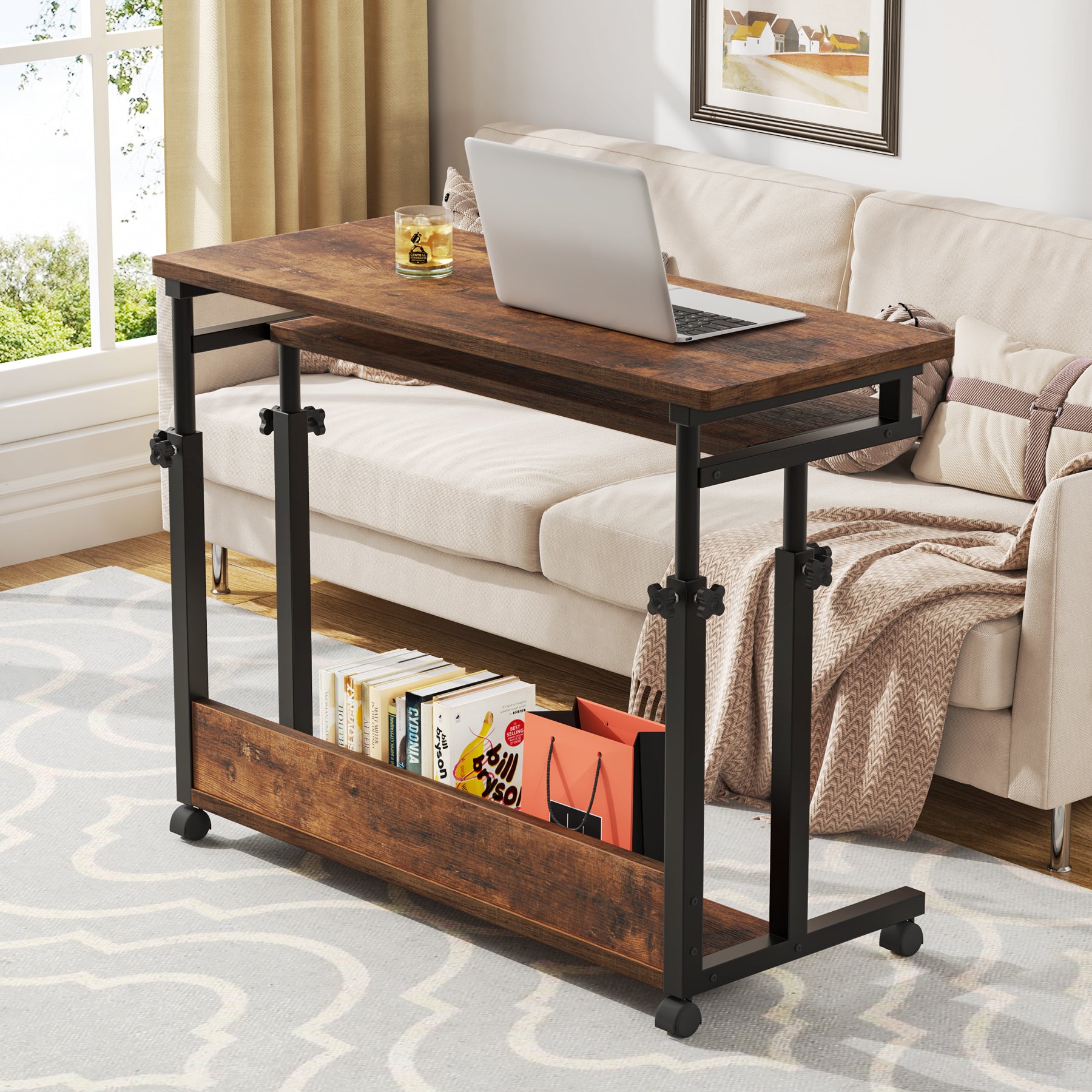 Height Adjustable Desk, Rolling Standing Desk Portable Desk