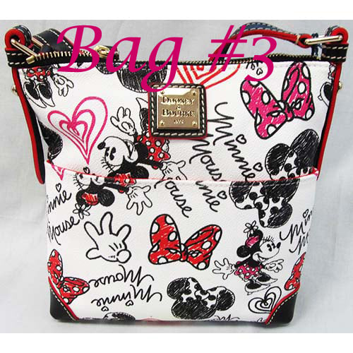 Disney Dooney and Bourke - Minnie Hearts and Bows - Letter Carrier SPECIFIC