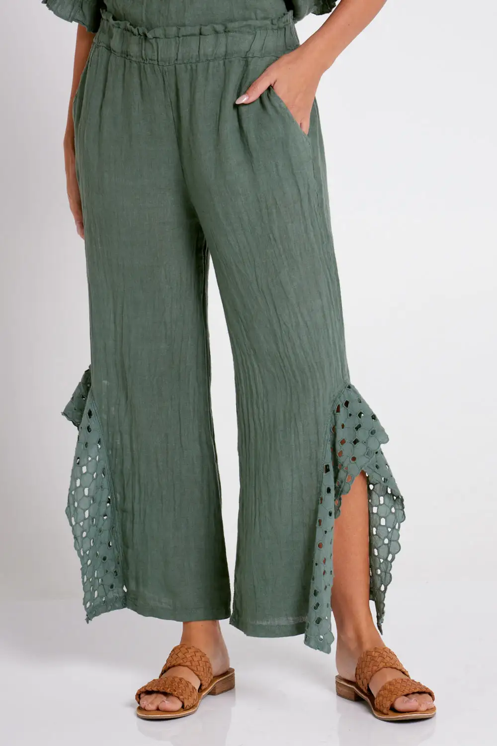 Dreamer Linen Pants - Khaki