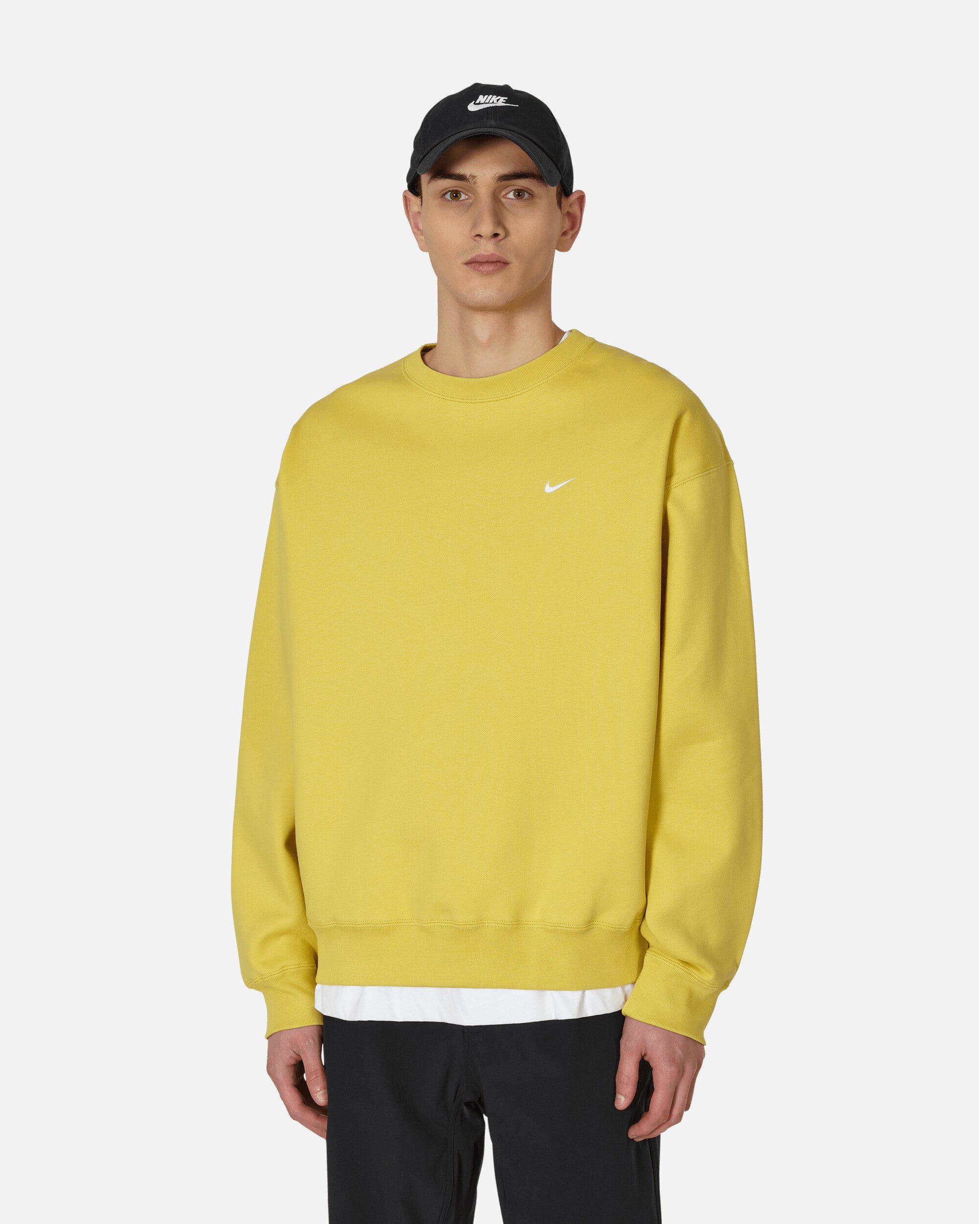 Solo Swoosh Crewneck Sweatshirt Yellow