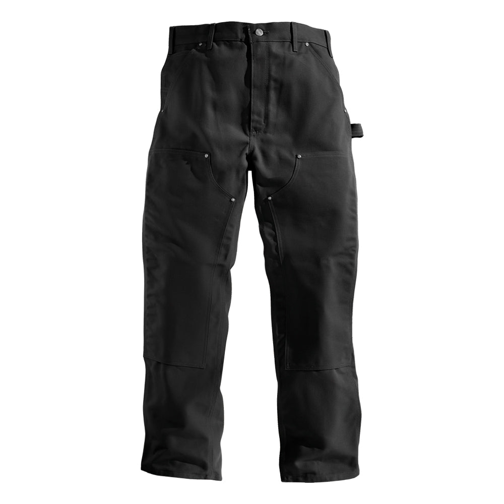 Carhartt Men's Firm Duck Double-Front Work Dungaree_Black