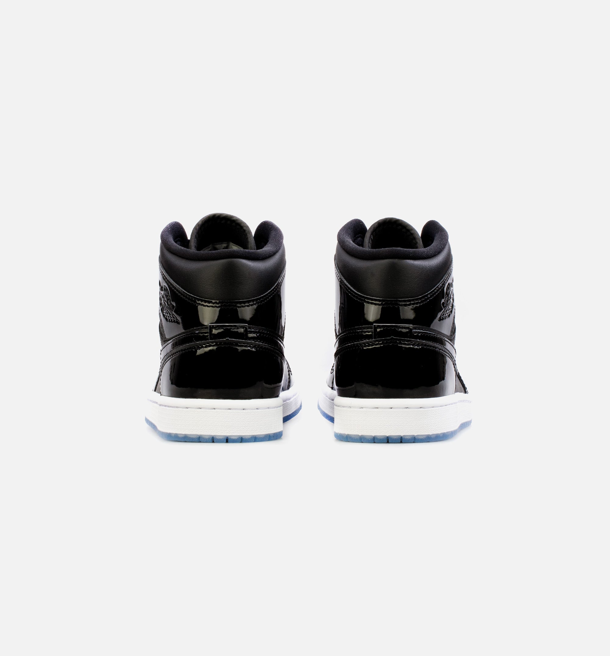 Air Jordan 1 Mid Space Jam Mens Lifestyle Shoe - Black