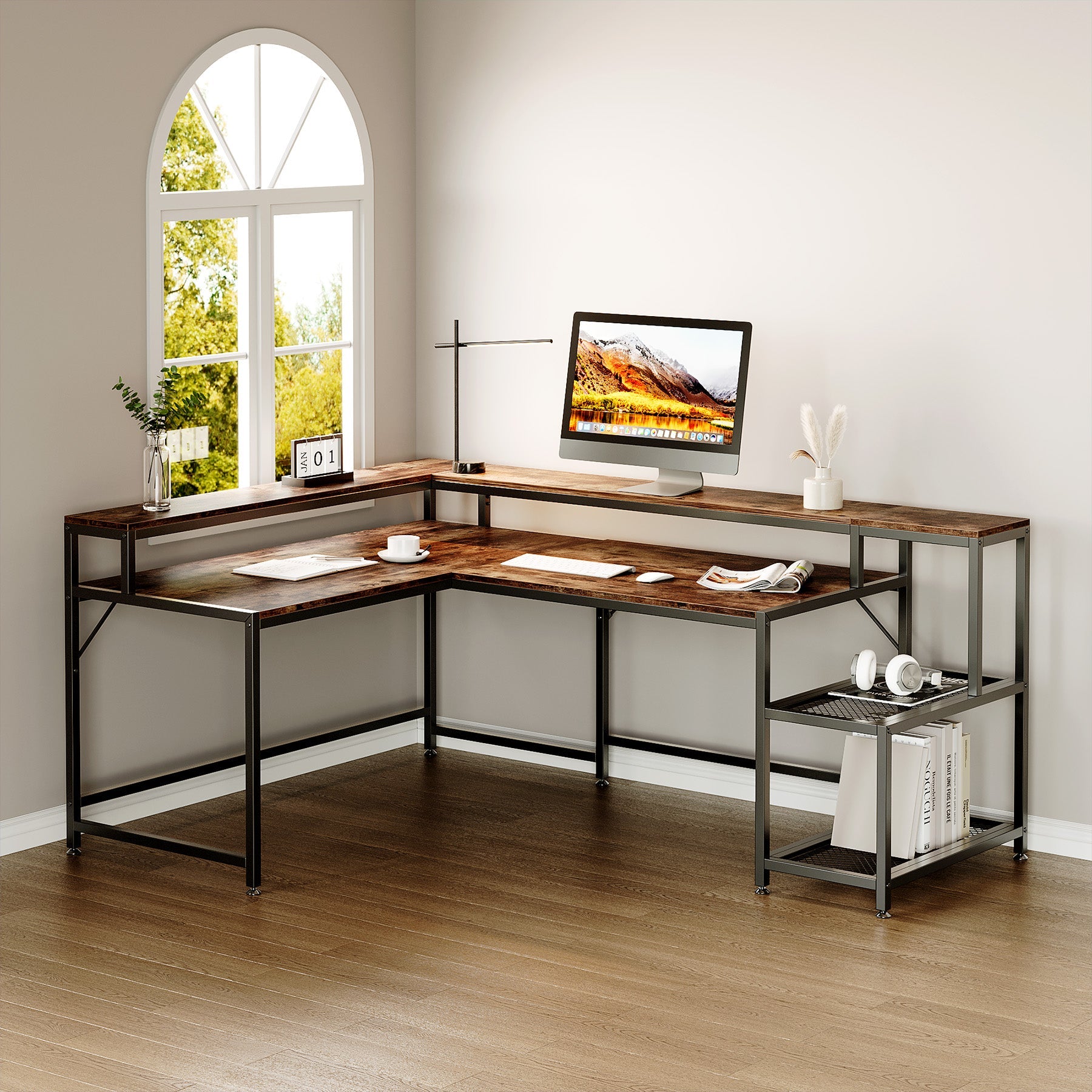 Reversible L-Shaped Desk, 69