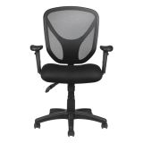 MFTC 200 Ergonomic Mesh Mid-Back Task Chair， Black， BIFMA Certified