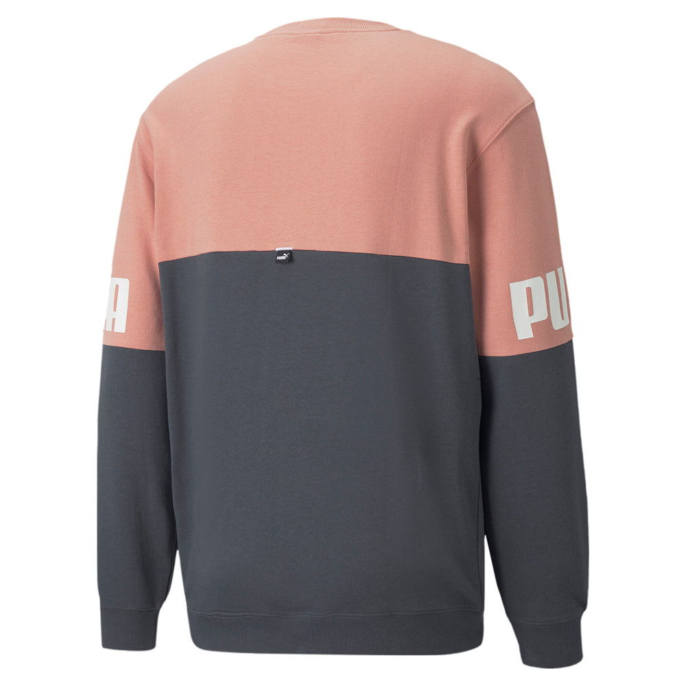 Power Colorblock Logo Crew Neck Sweatshirt