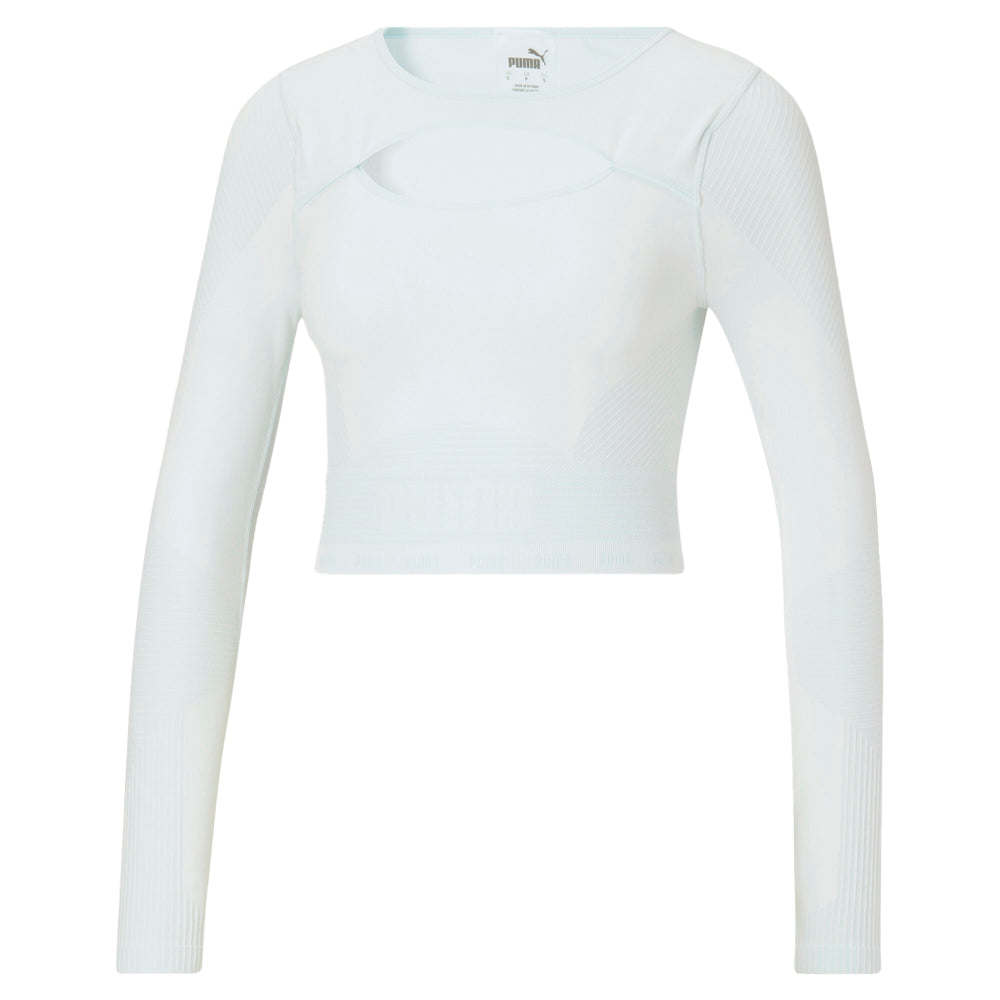 Formknit Seamless Training Crop Top Long Sleeve Athletic T-Shirt