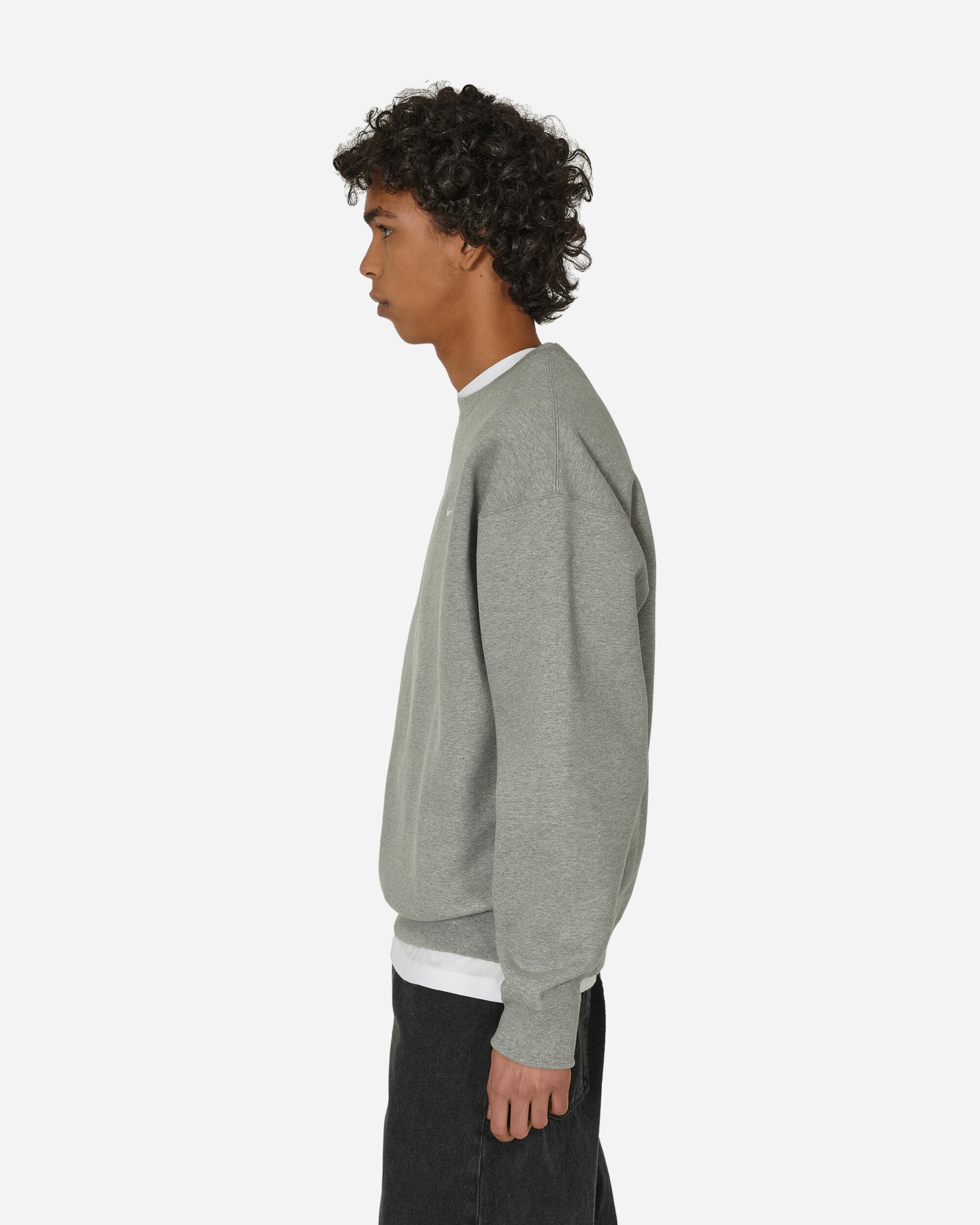 Solo Swoosh Crewneck Sweatshirt Dark Grey Heather