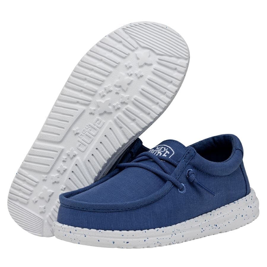 Wally Youth Slub Canvas - True Blue