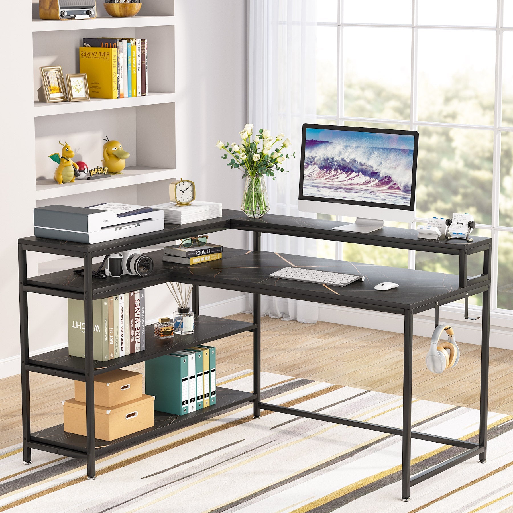 Reversible L-Shaped Desk, 53