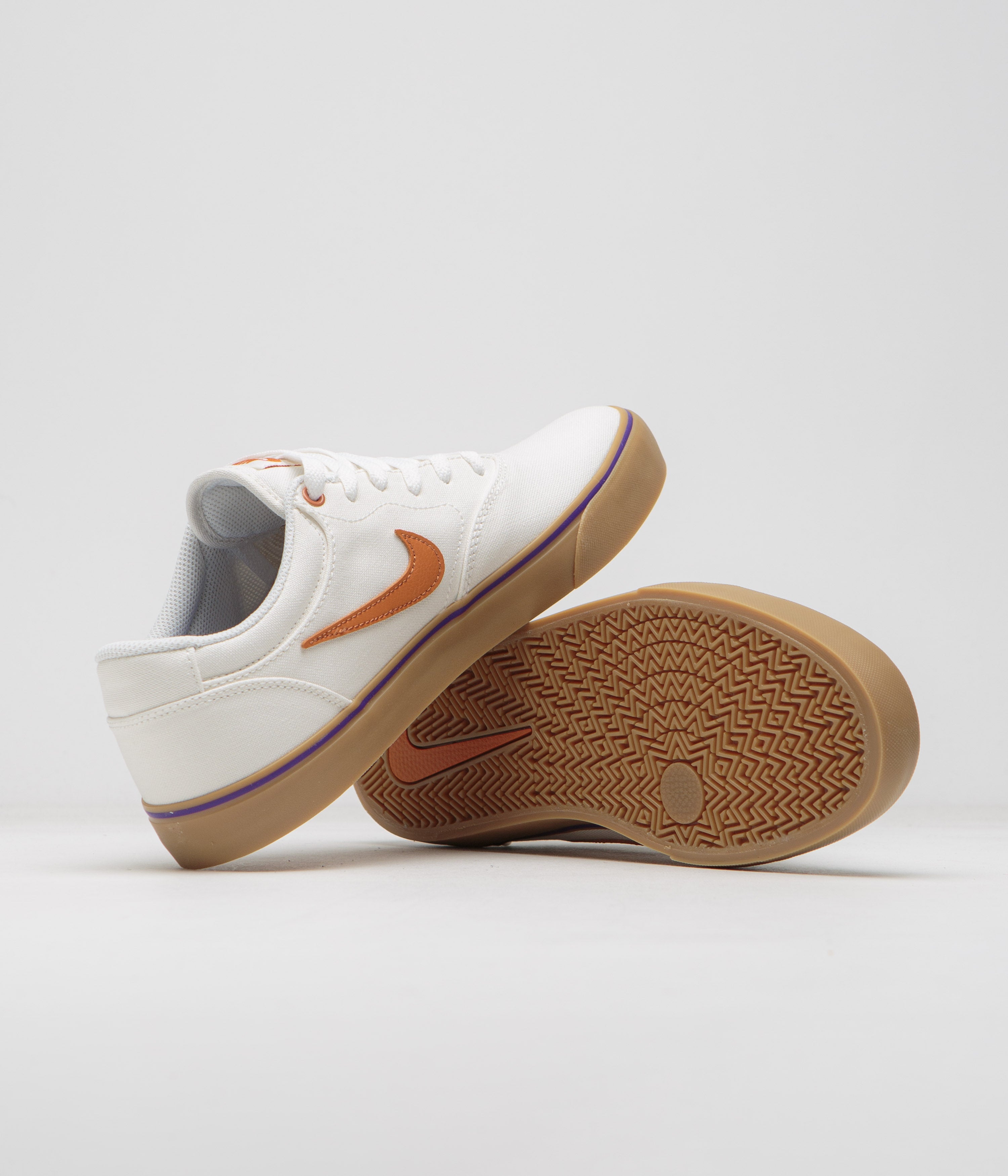 Nike SB Chron 2 Canvas Shoes - Summit White / Monarch - Summit White