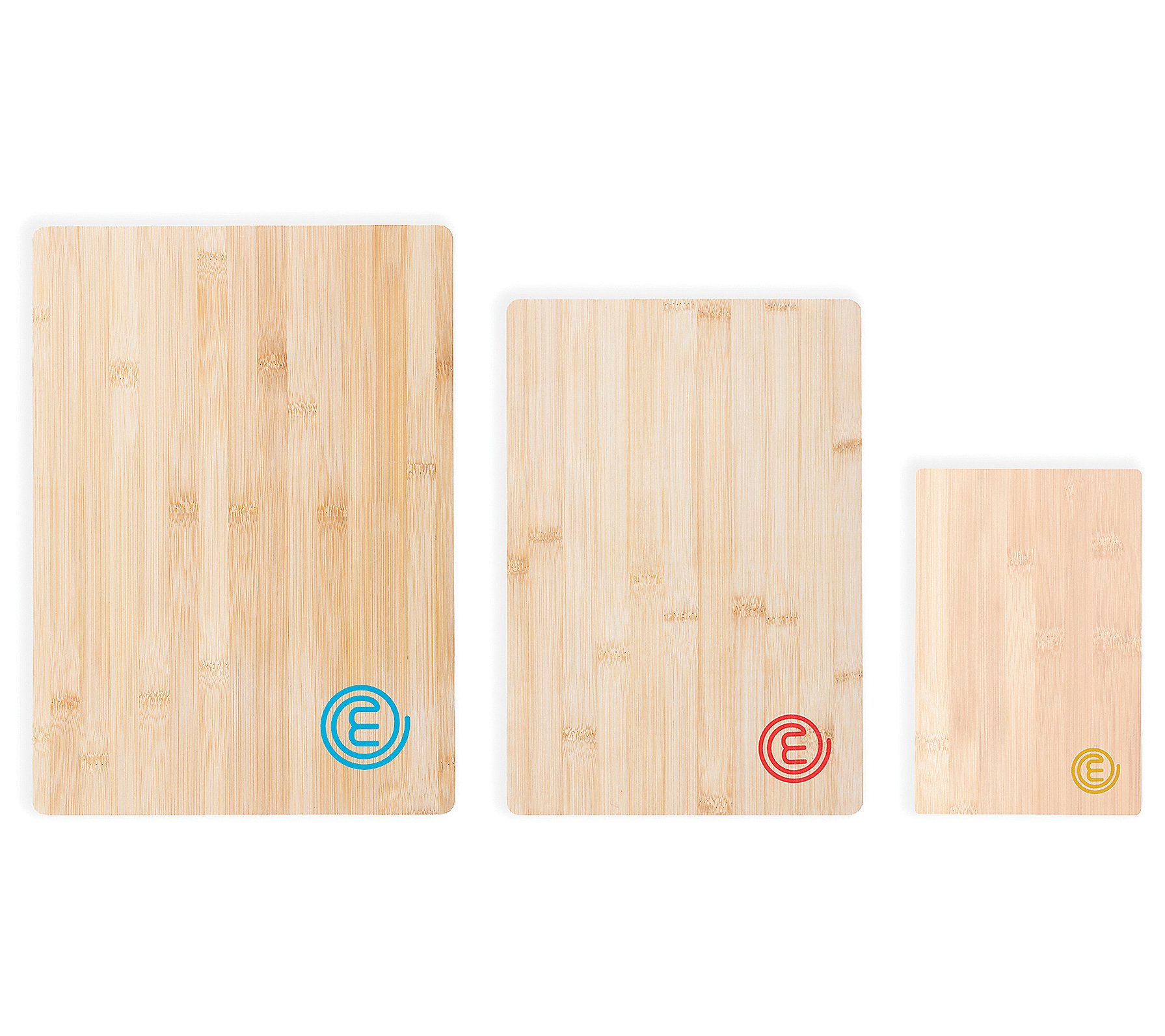 MasterChef 3-Piece Color-Coded Bamboo Cutting-Board Set
