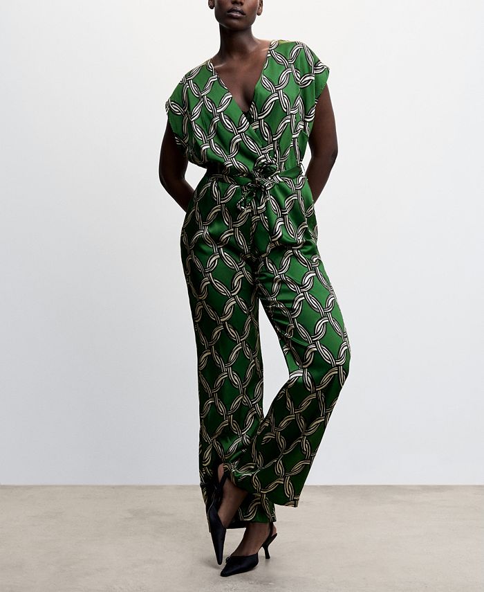 Women's Geometric Print Jumpsuit