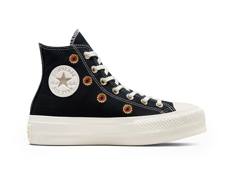 Converse Chuck T Plataforma Womens Negro