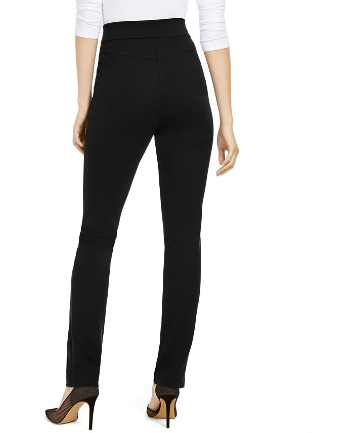 Petite High-Rise Zip-Pocket Pants， Created for Macy's