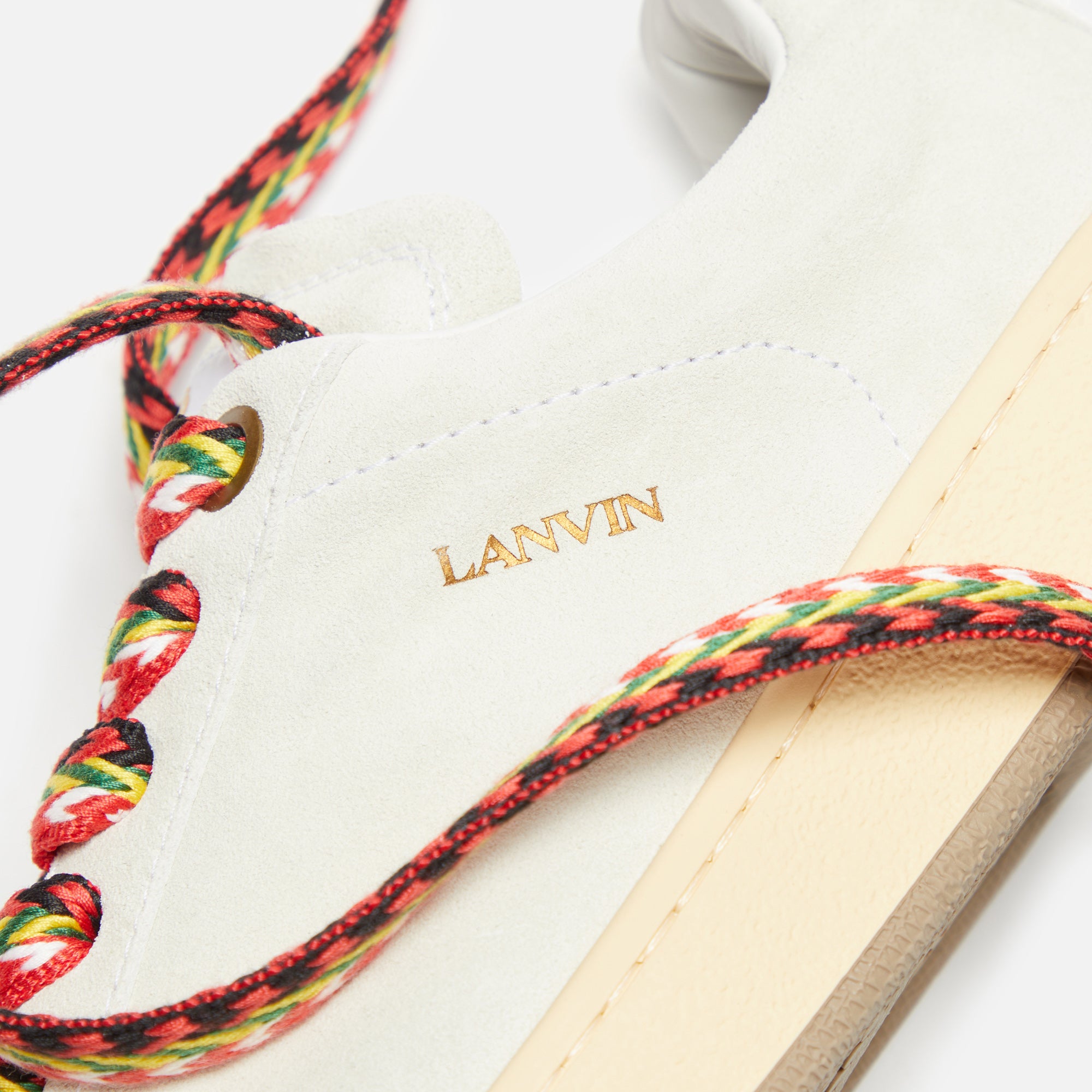 Lanvin Lite Curb Low Top Sneakers - White