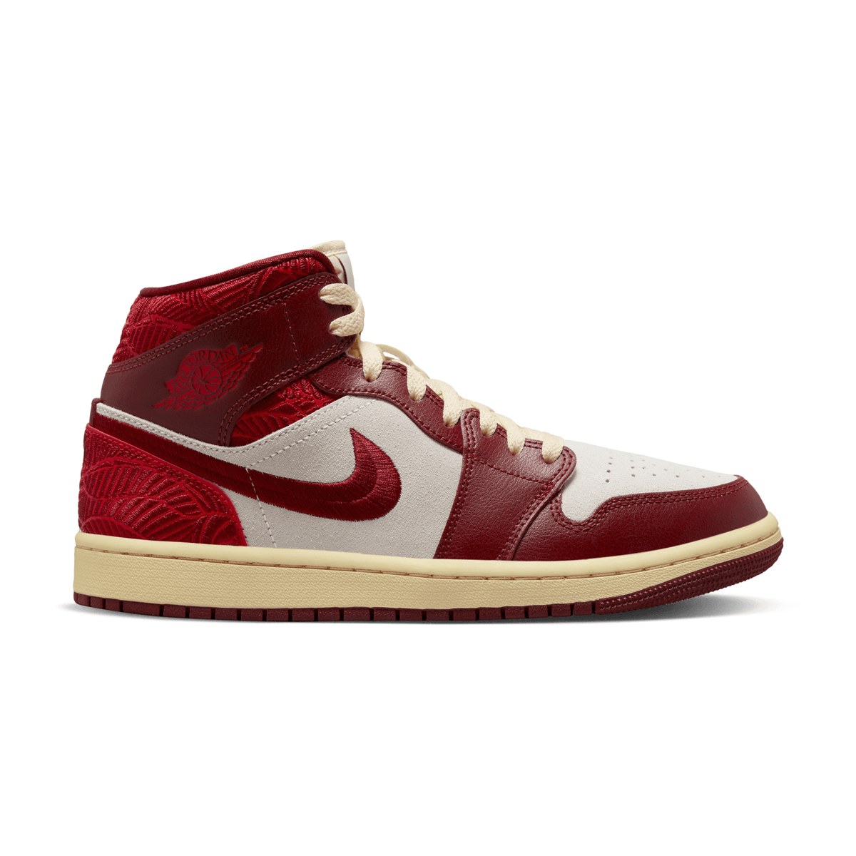 Wmns Air Jordan 1 Mid SE 'Tiki Leaf Red'