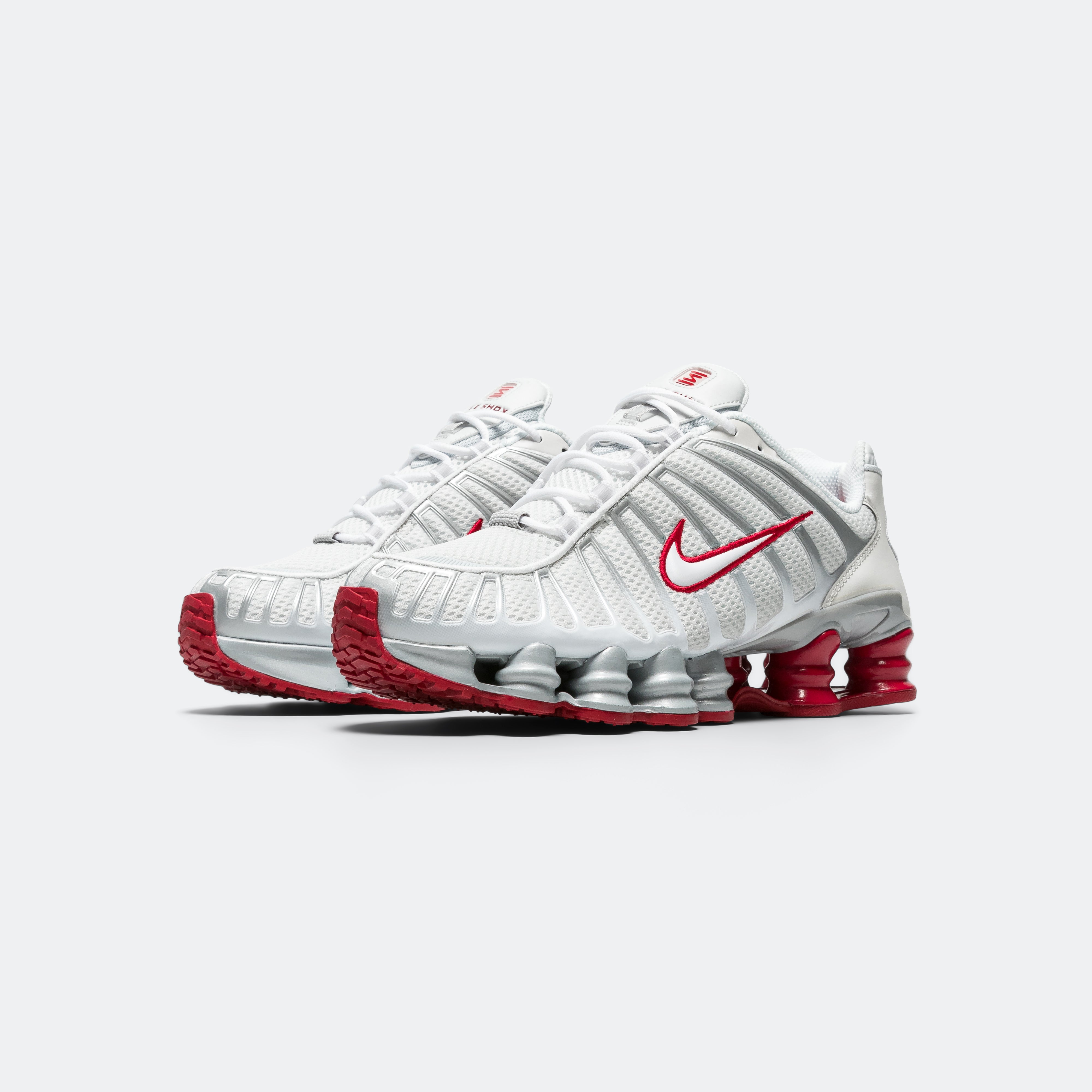 Womens Shox TL - Platinum Tint/White-Gym Red