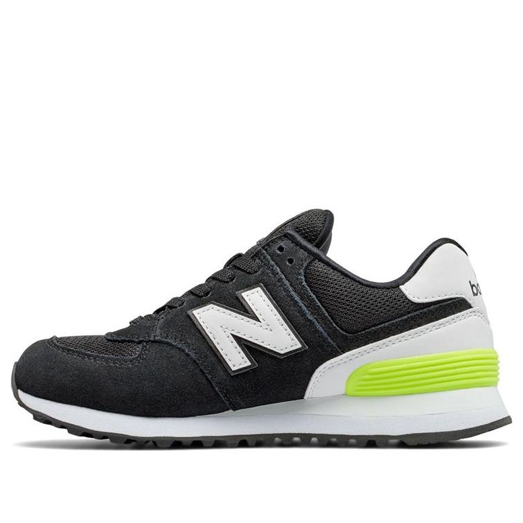 (WMNS) New Balance 574Series Suede Black/Green/White WL574CNA