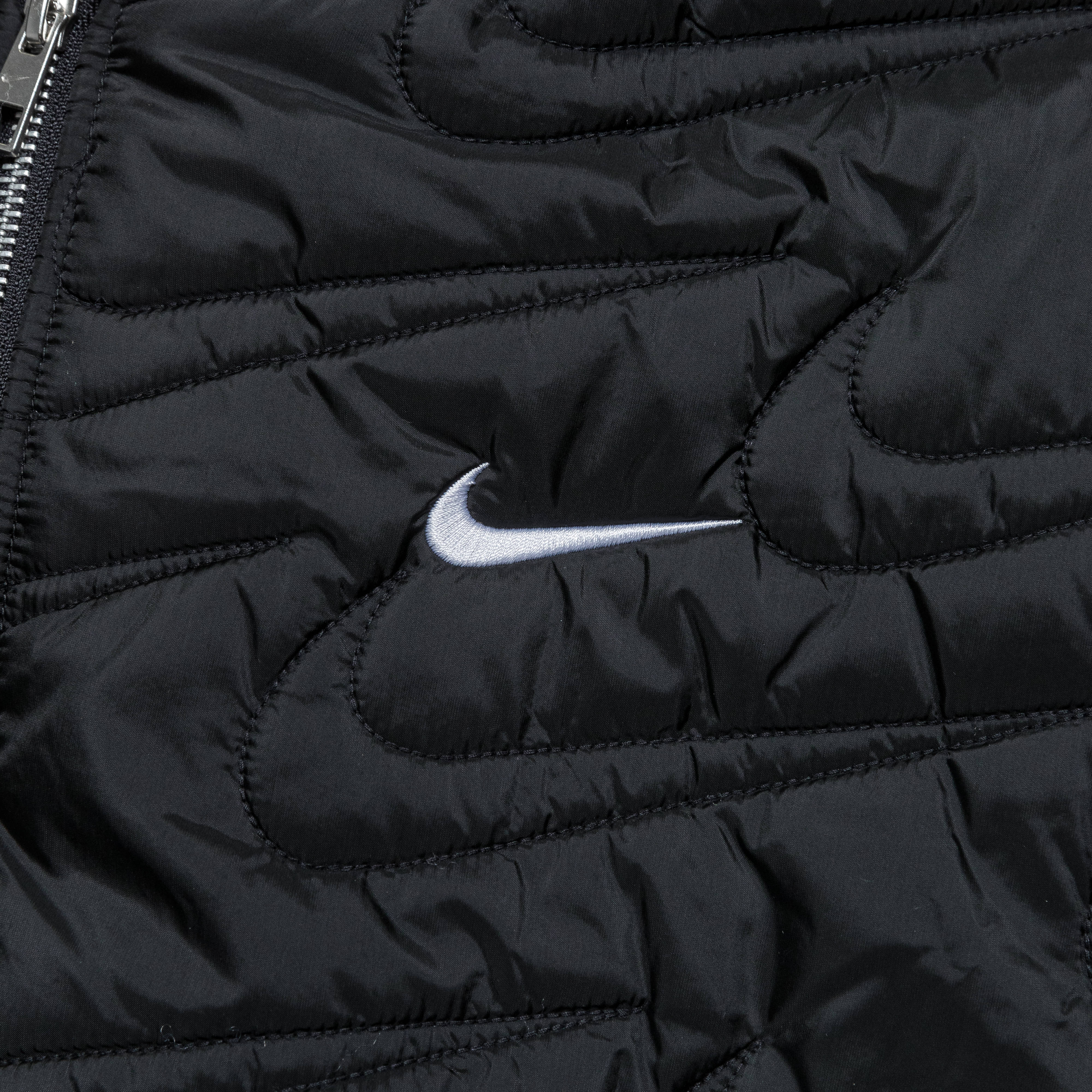 Swoosh Quilted Jacket - Black