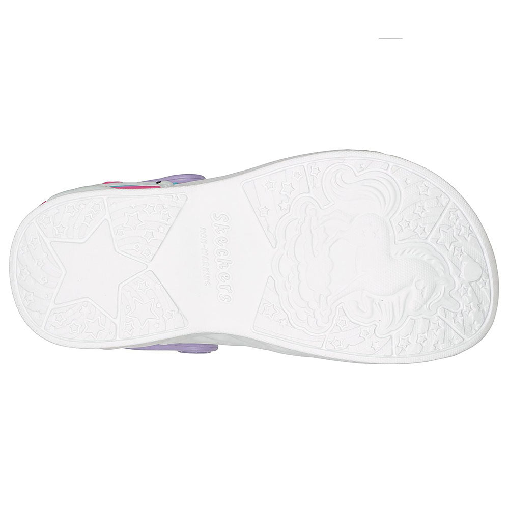 Skechers Girls Foamies Unicorn Dreamer Shoes - 308400L-WHT