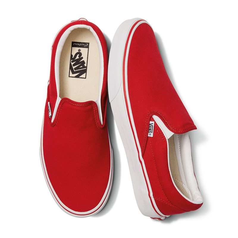 Customs Racing Red Slip-On Wide