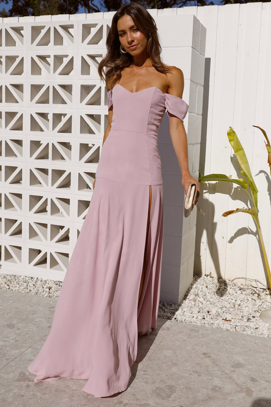 DEAR EMILIA Blushing Cinderella Maxi Dress Lilac