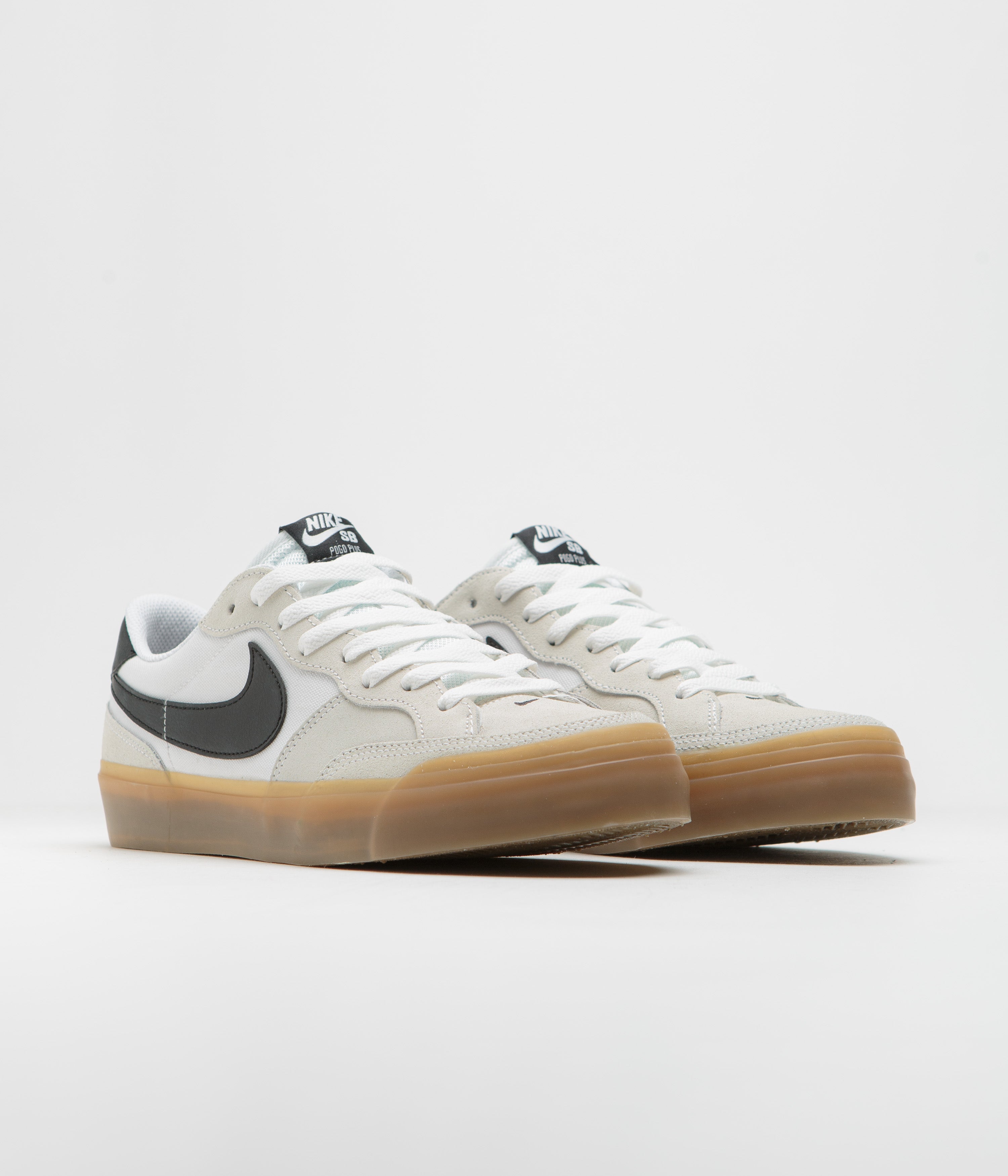 Nike SB Pogo Shoes - White / Black - White - Gum Light Brown