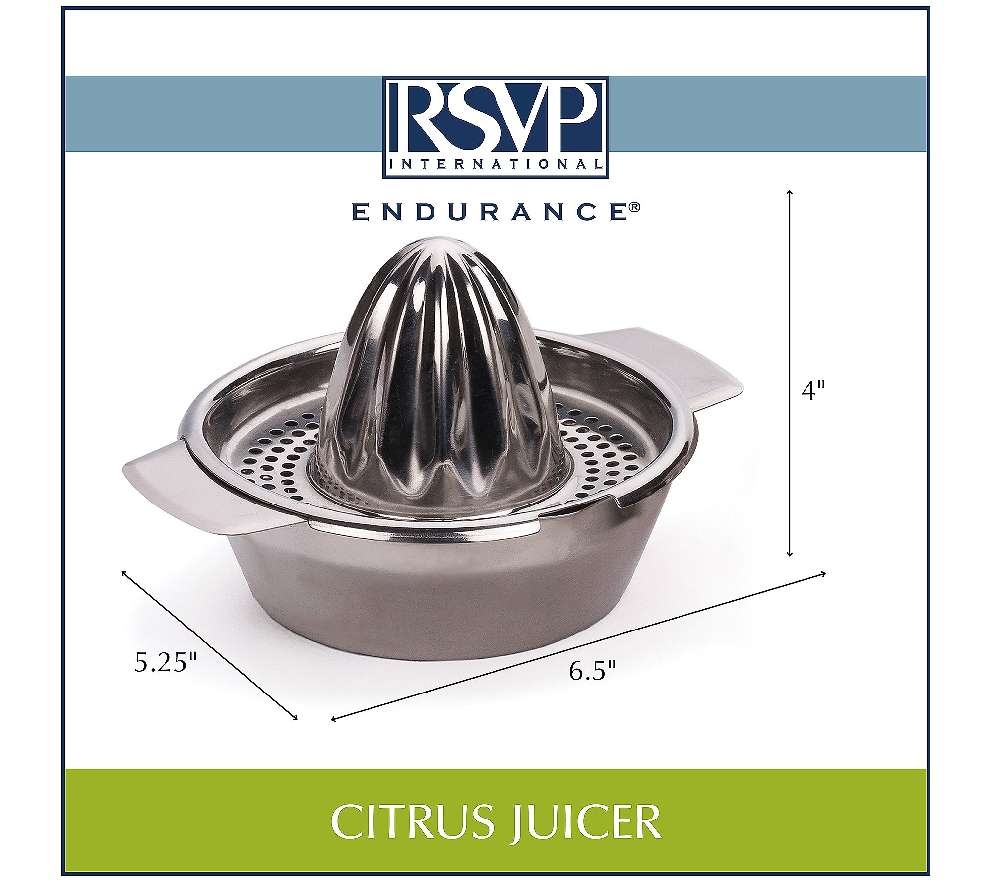RSVP 12 oz. Stainless Steel Citrus Juicer