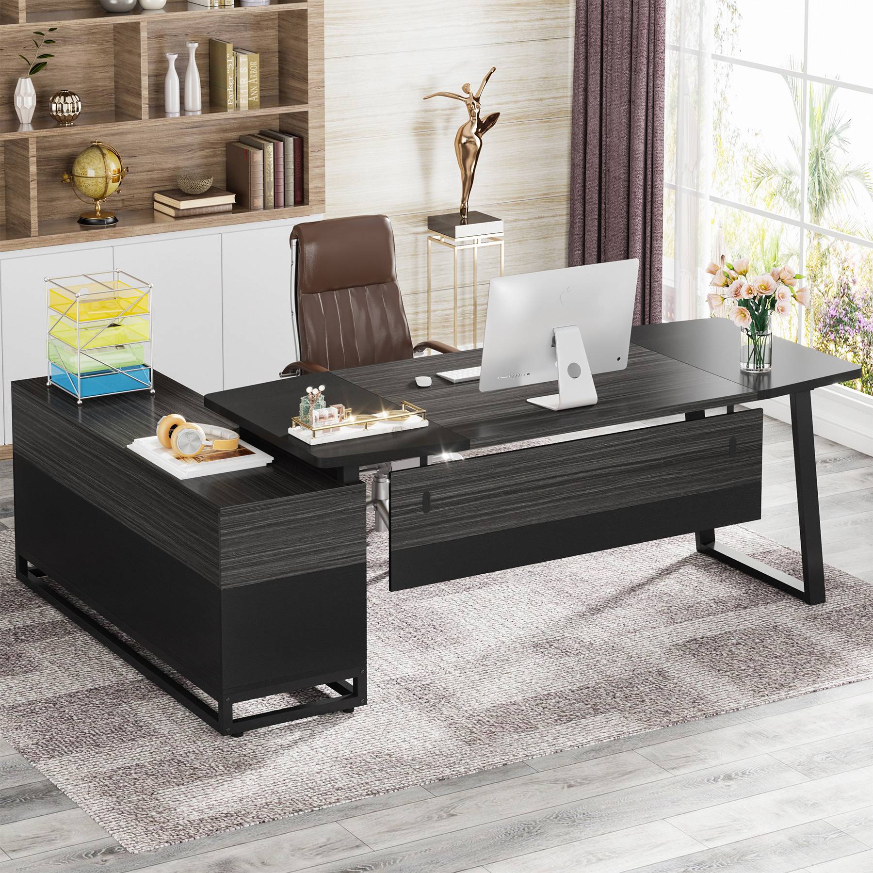 Large L-Shaped Desk, 67