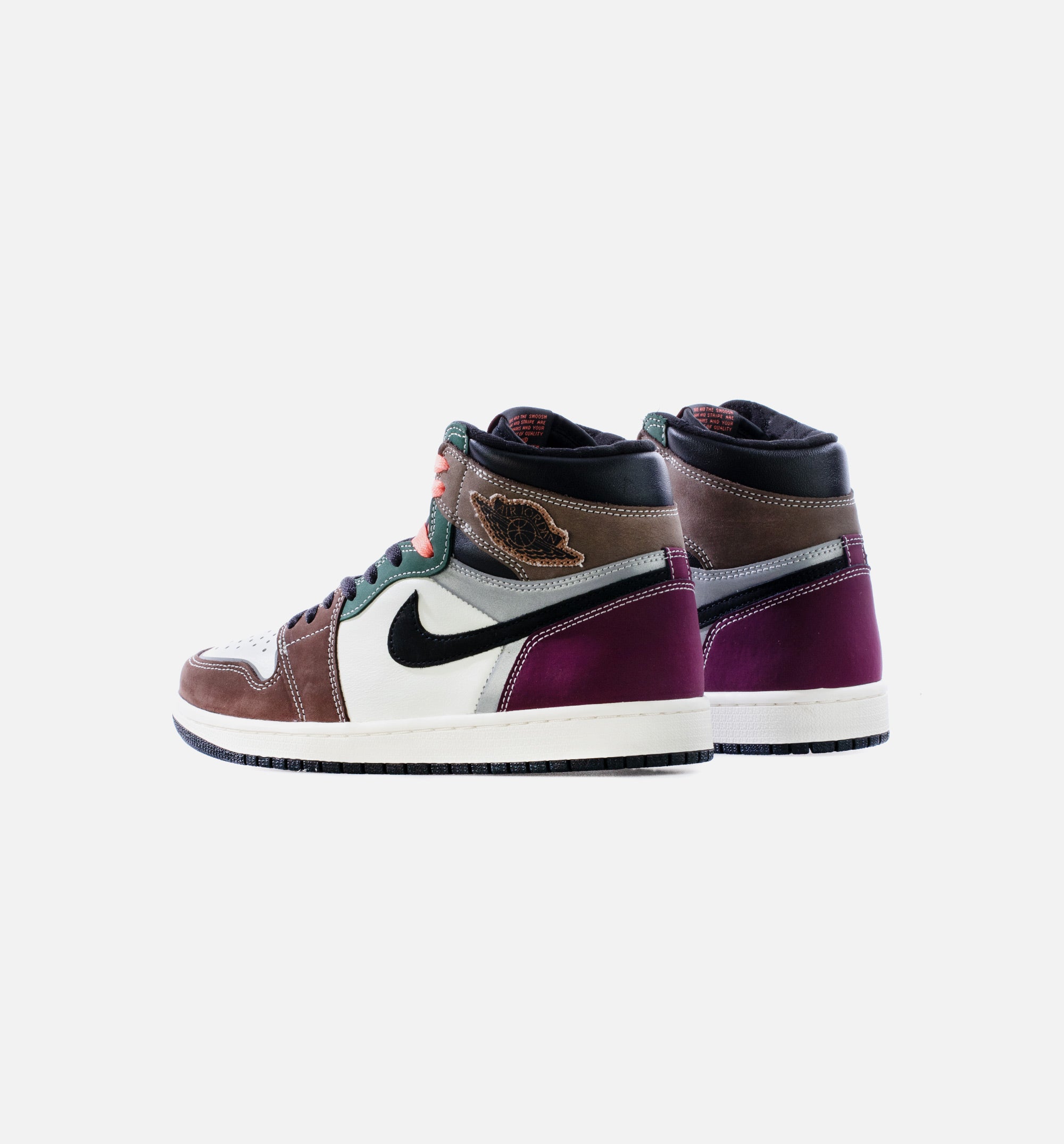 Air Jordan 1 High OG Hand Crafted Mens Lifestyle Shoe - Black/Archaeo Brown/Dark Chocolate Limit One Per Customer