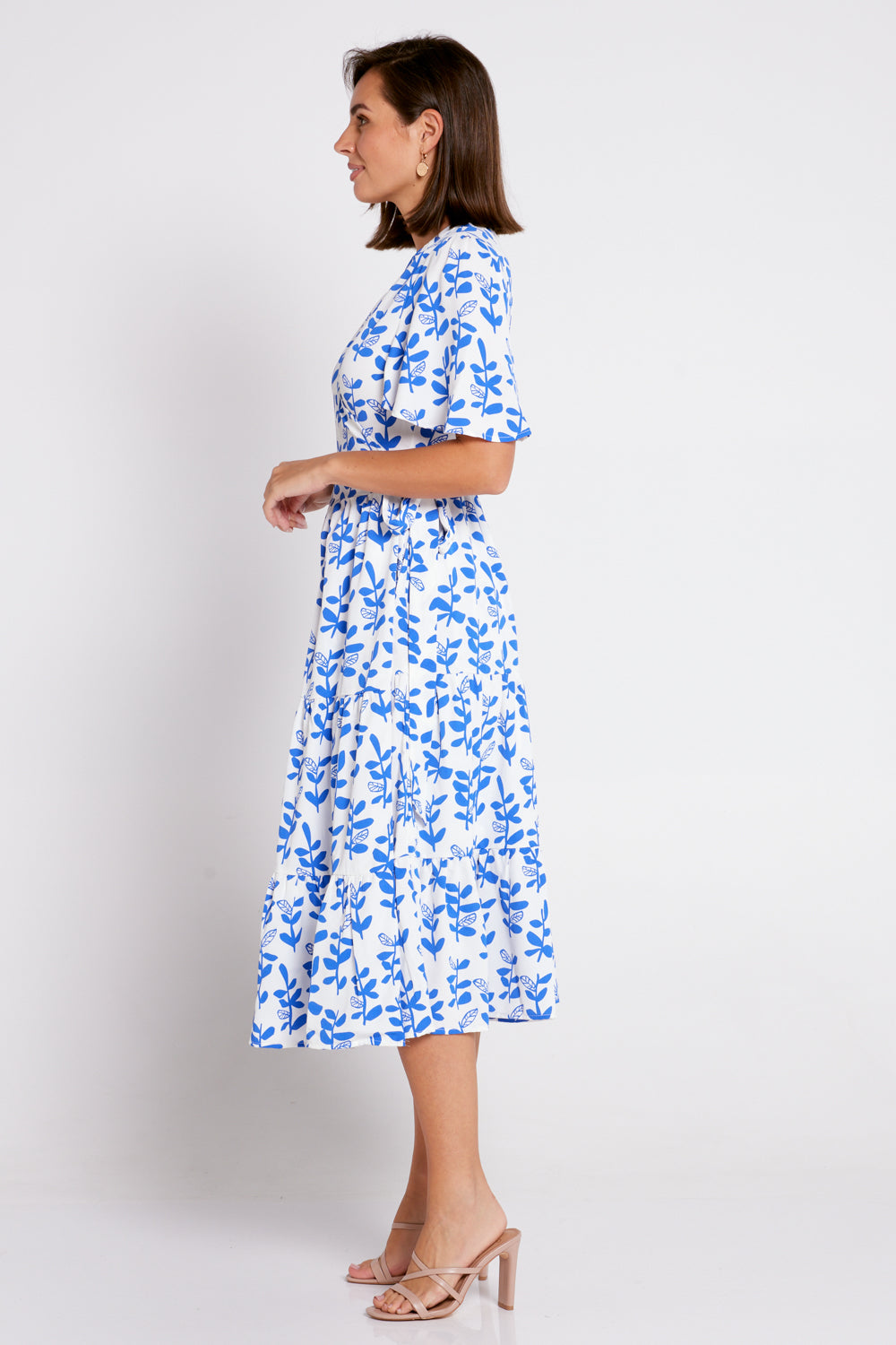 Cocos Wrap Dress - Blue