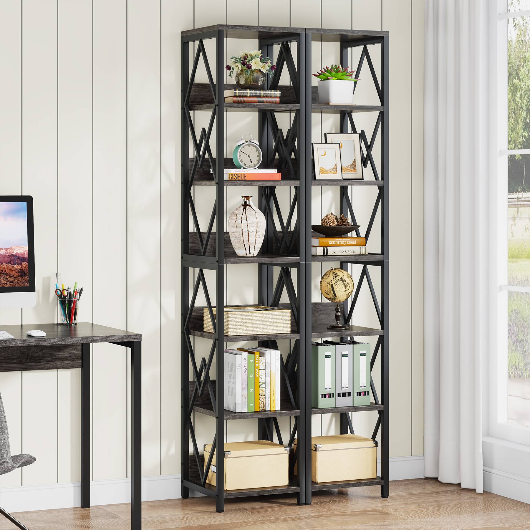 6-Tier Bookshelf, 75