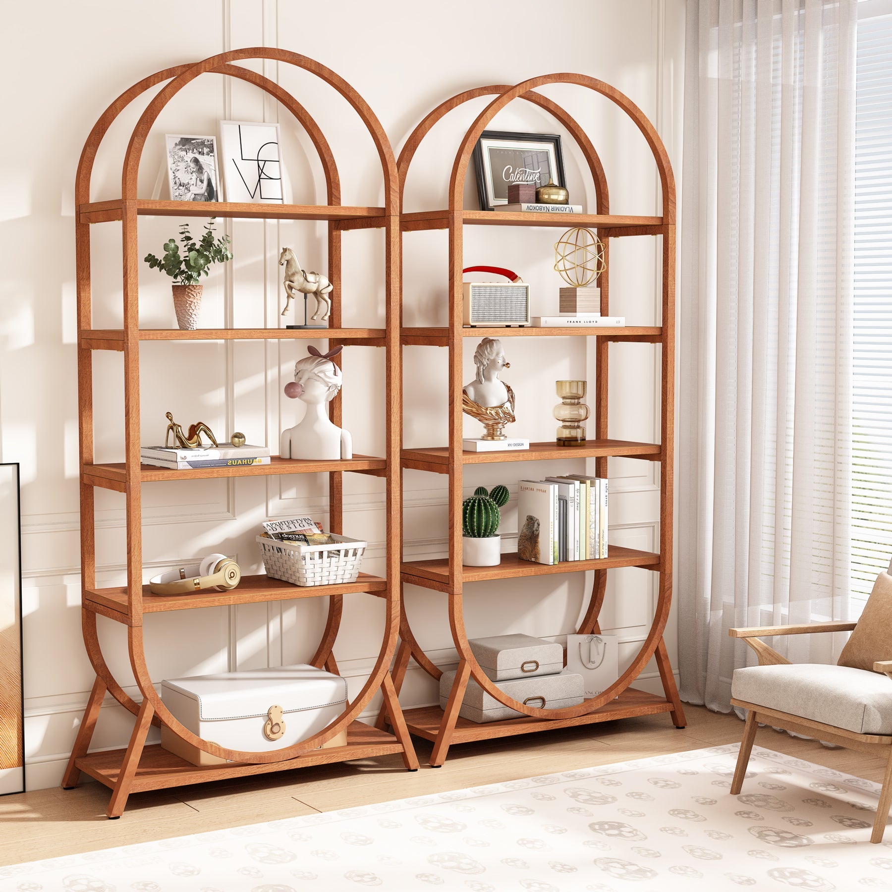 5-Tier Bookshelf, 70.8