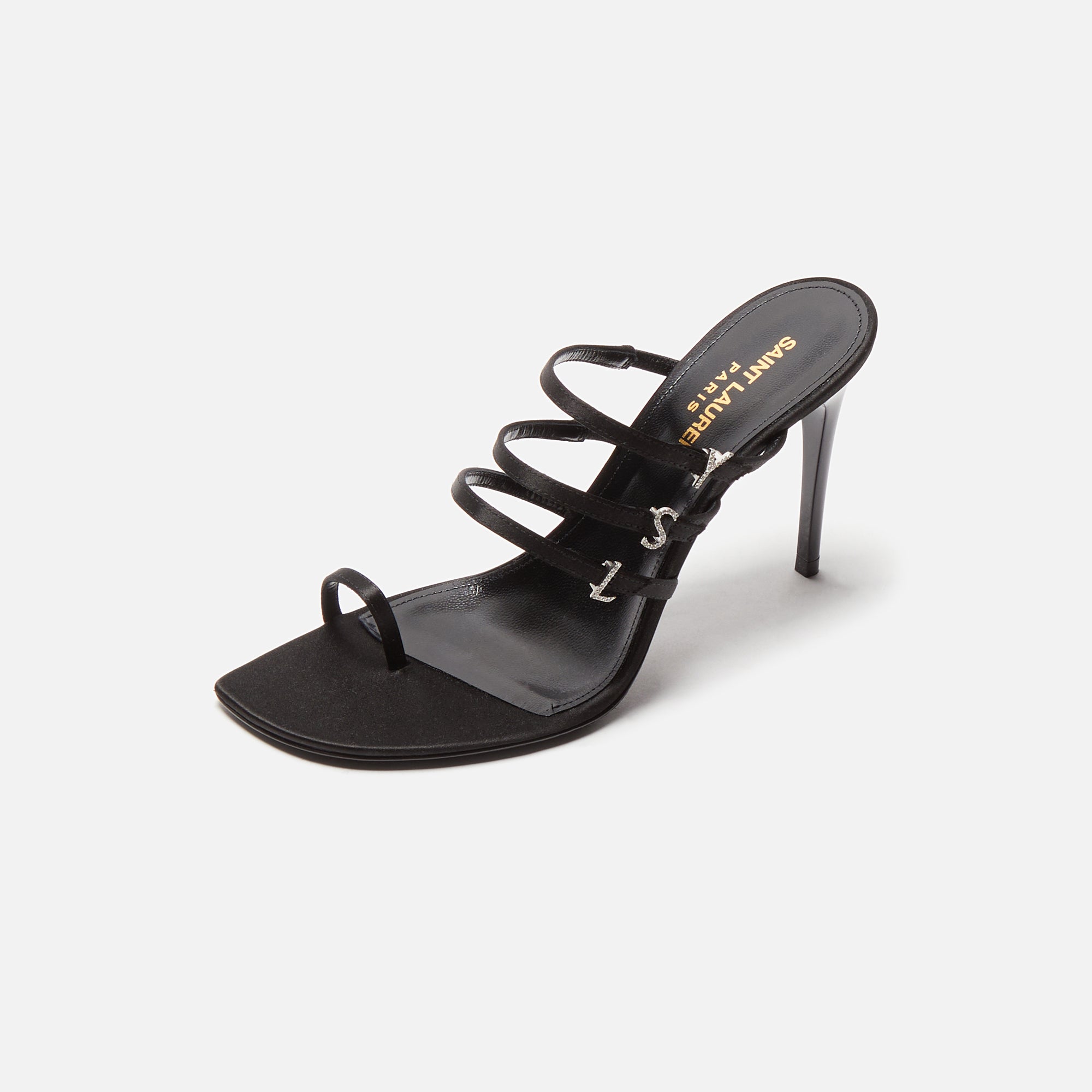 Saint Laurent Free 95 Luz Sandal - Nero