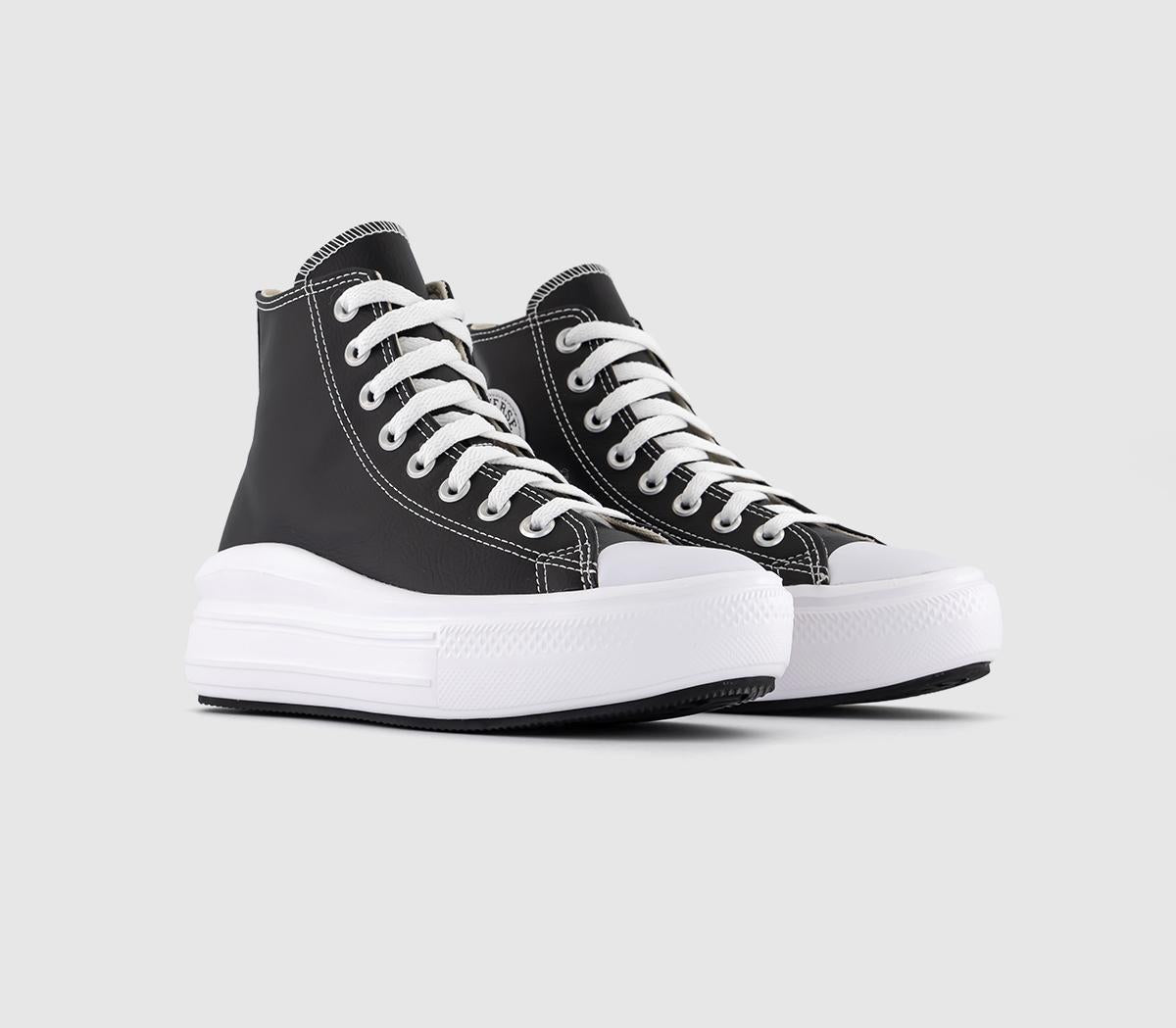 Womens Converse All Star Move Black White Leather