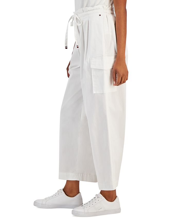 Women's Wide-Leg Drawstring Cargo Pants