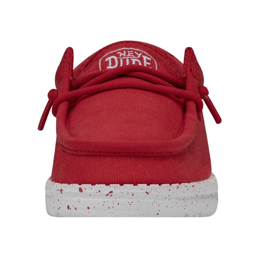 Wally Toddler Slub Canvas - Red