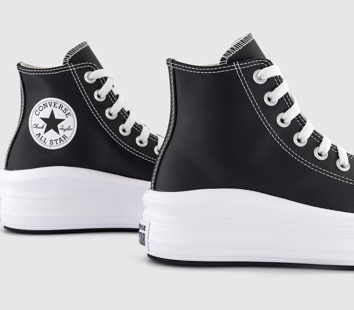 Womens Converse All Star Move Black White Leather