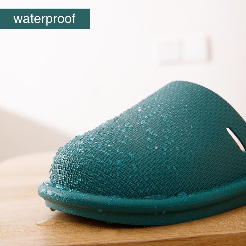 Removable waterproof non-slip cotton slippers