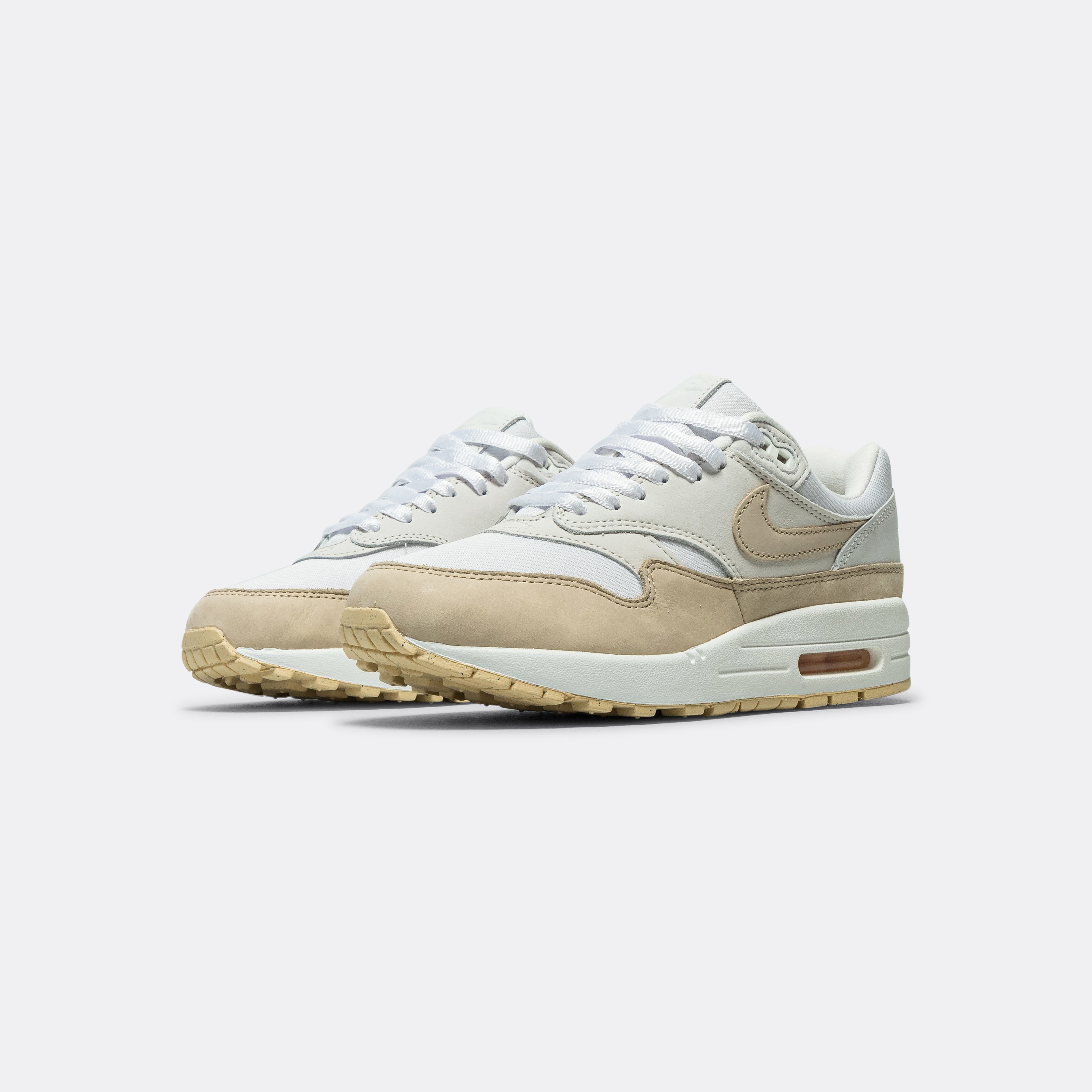 Womens Air Max 1 PRM Essentials - Summit White/Sanddrift-Phantom